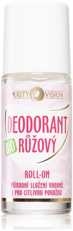 Purity Vision BIO déodorant roll-on à l'eau de rose 50 ml
