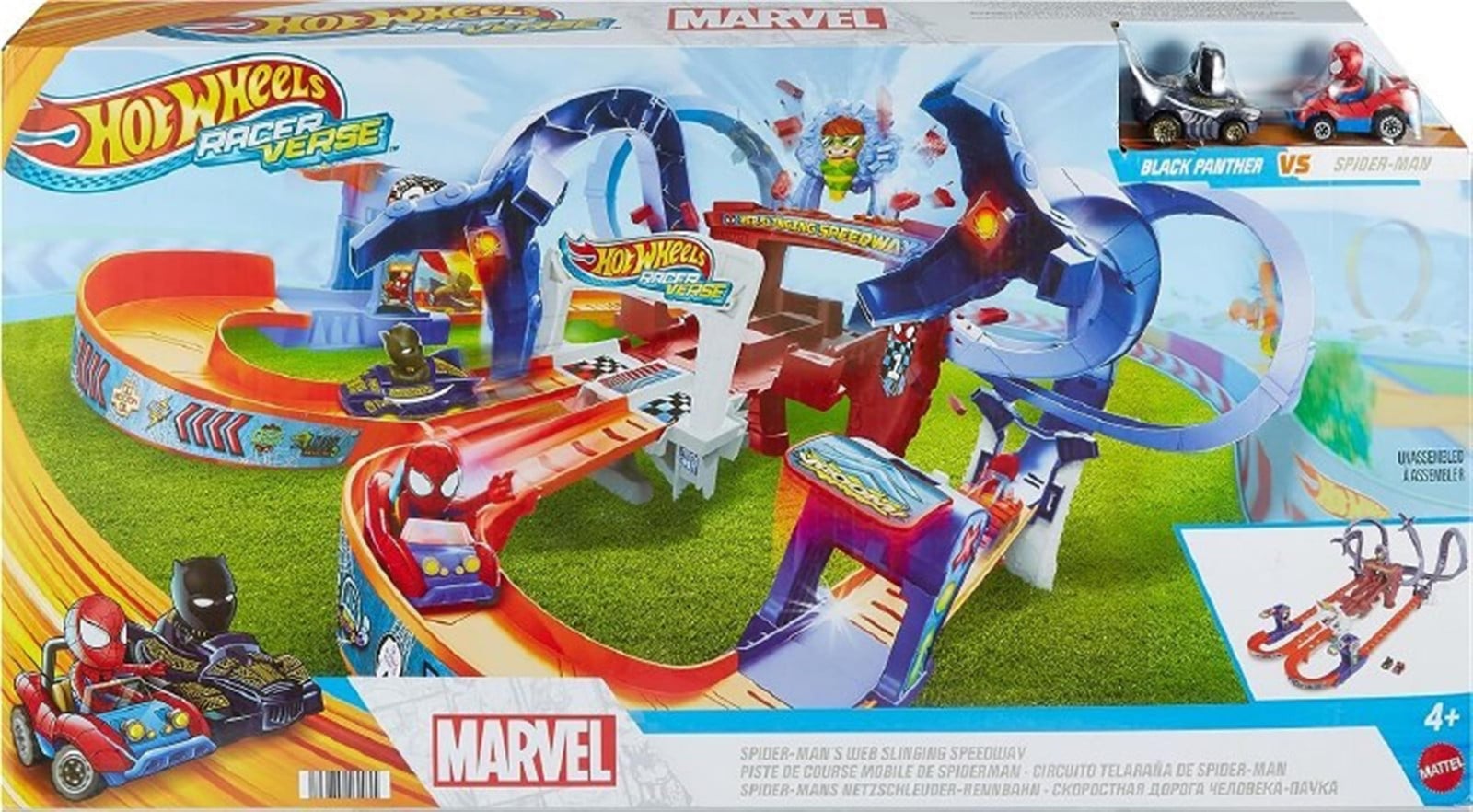 Hot Wheels Racerverse Spider-Man Web Slinging Racebaan