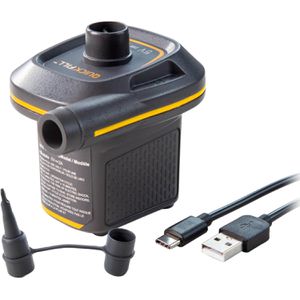 Intex Luftpumpe QuickFill Mini USB, elektrisch, 5-12V, für Luftmatratzen & Bälle, 2 Ventiladapter, 150 l/min