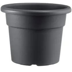 ArtPlast - Zylindrischer Blumentopf 4L Ø22x16,5 cm in Farbe Anthrazit - CILINDRO-Kollektion