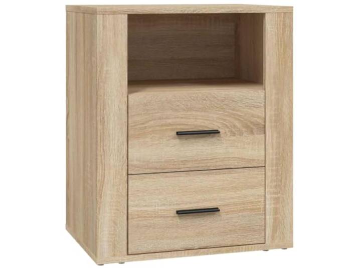 Heofavd Nachttisch Sonoma-Eiche 50x36x60 cm Beistelltisch Holzwerkstoff