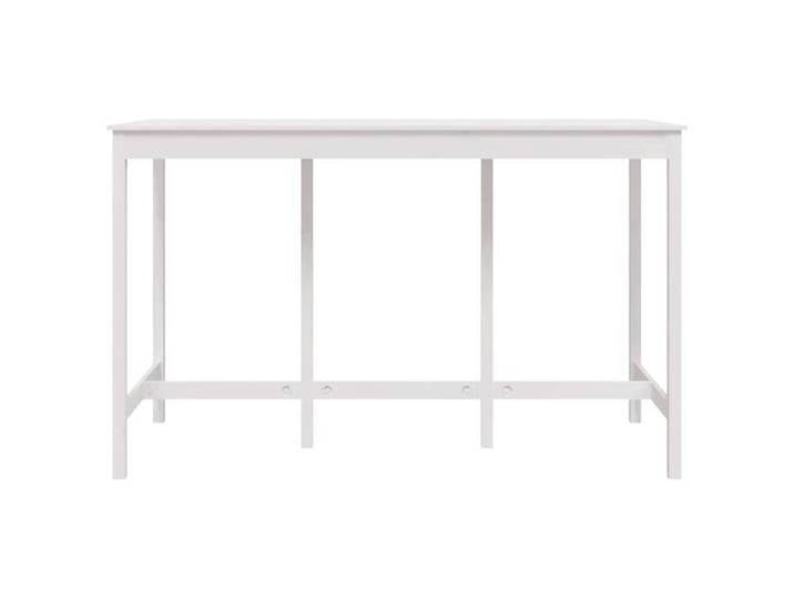 Table de cuisine - grand plateau - Table de bar Blanc 180x80x110 cm Bois massif de pin - design élégant(71564)