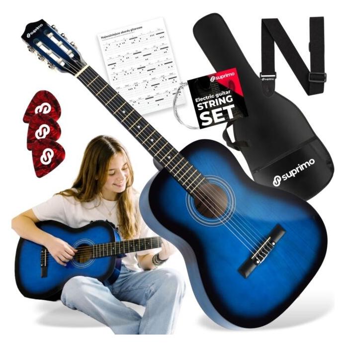 Suprimo CG34 BB gitara klasyczna 3/4 36 cali blueb (Konzertgitarre) (5908249842601)