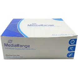20x10 MediaRange Premium Alkaline Knopfzelle Batterien AG4 LR626 1.5 V