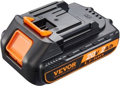 VEVOR Lithium-ion Accu 20V 2000mAh voor Elektrisch Gereedschap, Zwart-Oranje