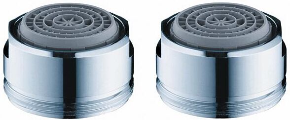 Hansgrohe SoftJet M24 Luftsprudler Set 13682000 EcoSmart+, 2 Stück