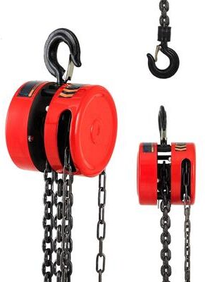 Garvee G70 Manual Hand Chain Hoist, 1 Ton (2200 lb) Chain Block - 20 ft Lift Height - Heavy-Duty Hand Operated