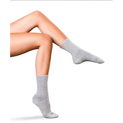 Socken FALKE "No. 1 Finest Cashmere", Damen, Gr. 37-38, Sockengröße, grau (marengo (3391)), Socken Socken