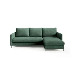 Ecksofa  Bellis ¦ grün ¦ Maße (cm): B: 216 H: 95