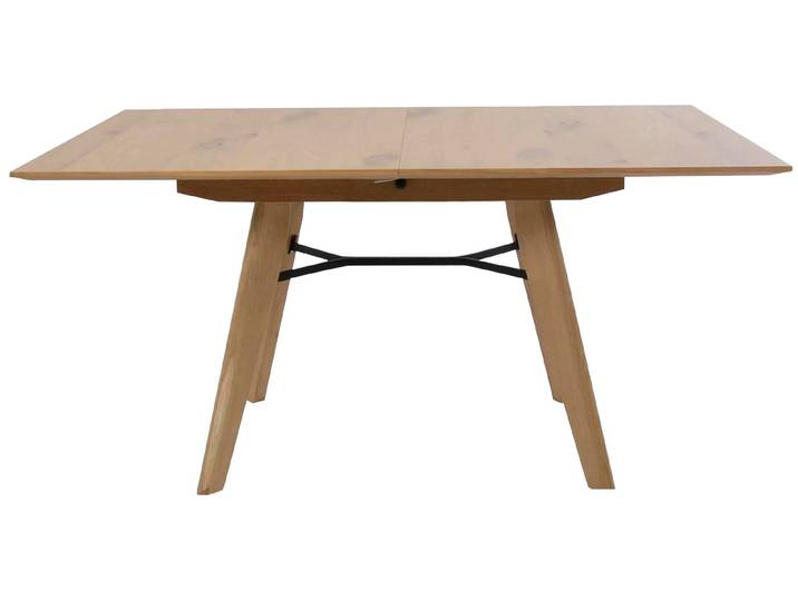 Esstisch K+W KOMFORT & WOHNEN Giacomo IV , braun (asteiche bianco, asteiche bianco, asteiche bianco), B:160cm H:75cm T:90cm, Tische, Esstisch, in Asteiche bianco furniert, 2 Grössen auswählbar, mit Synchronauszug