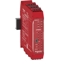 Schneider Electric XPSMCMCP0802BCG CPU des modularen Sicherheitscontrollers Modicon XPSMCM, V1, 8E, 2x2A, Federzugklemmen, mit Rückwand-Busstecker