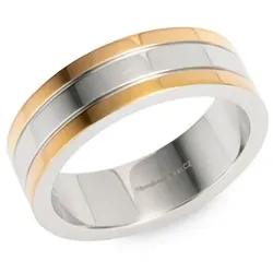STEFFEN SCHRAUT Ring poliert Tricolor Edelstahl