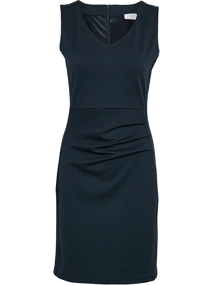 Kaffe Kleid "Sara" in Dunkelblau - L