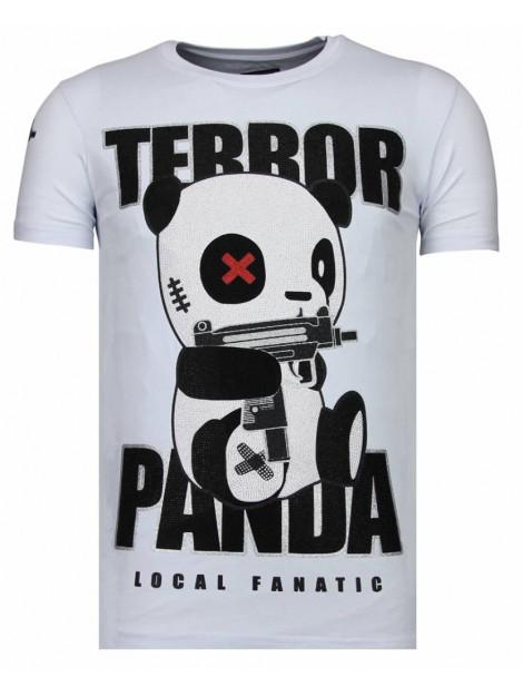 Local Fanatic Terror panda rhinestone t-shirt