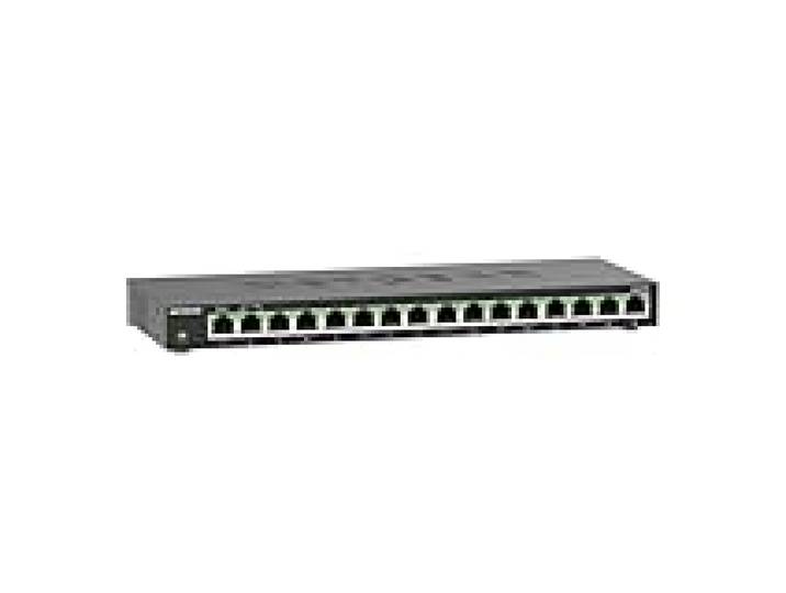 NETGEAR (GS316) Switch Non manageable Gigabit Ethernet 16 Ports RJ45 - Positionnement sur Un Bureau ou au Mur, Fonctionnement Silencieux