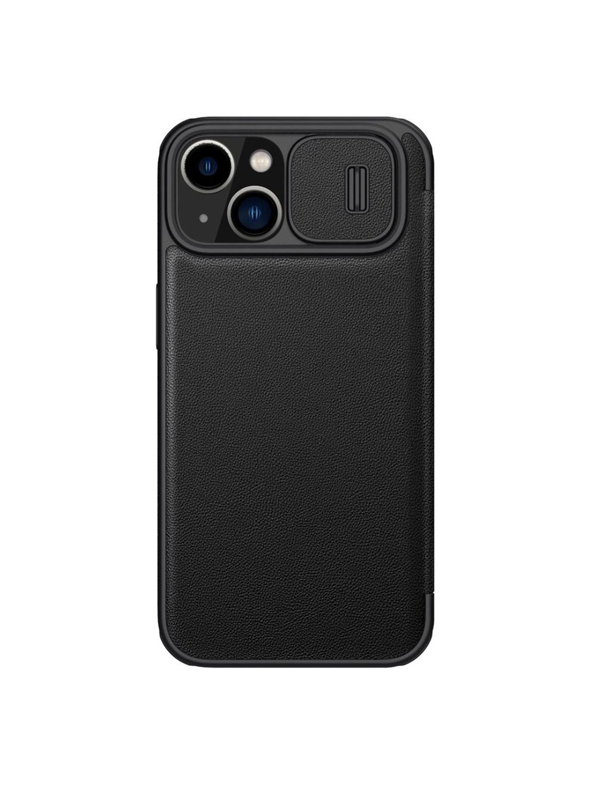 Nillkin Qin Leather Pro Case iPhone 14 Plus Case Camera Cover Holster Cover Case With Flip Black