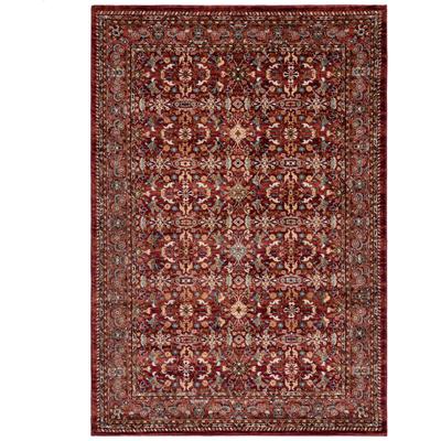 Teppich FLAIR RUGS "Sandford", rot, B:80cm H:12mm L:150cm, Kunstfaser, Teppiche, Teppich, Sandford Vintage gemusterter Teppich