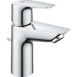 Waschtischmischer Grohe BauEdge S-Size Ausladung 93 mm chrom mit Ablaufgarnitur