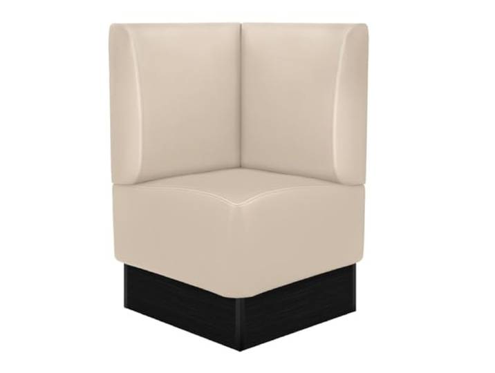 GGMMÖBEL Denver Gastro Eckbank B:H 64 x 103 cm Creme Glatt Kunstleder Sitzhöhe: 48cm