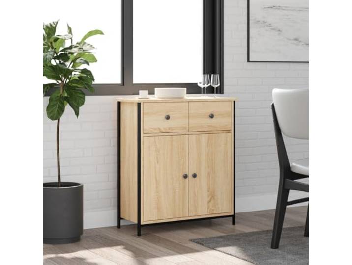 HEFZGDB Klassisches Sideboard mit Stauraum aus Holzwerkstoff, Beistellschrank aus Holzwerkstoff mit robuster Oberplatte und Sideboard mit verstellbaren Beinen für optimale Stabilität
