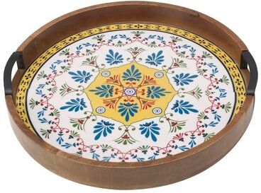 "Gourmet Basics by Mikasa Round 'Tile' 16"" Lazy Susan"