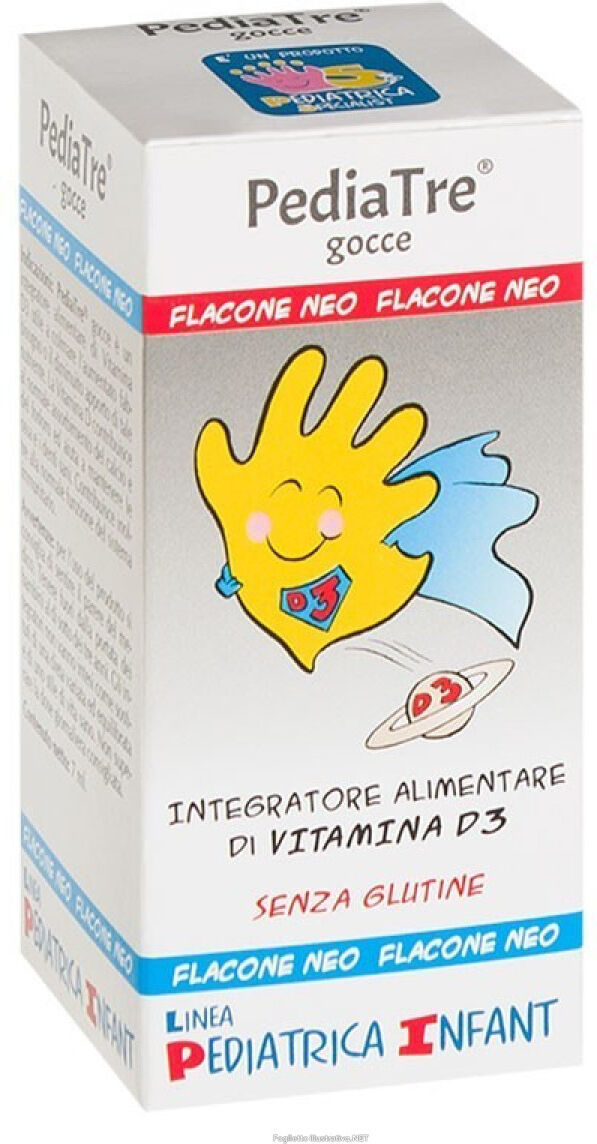 PEDIATRICA Srl PediaTre Gocce Vitamina D3, 7 ml
