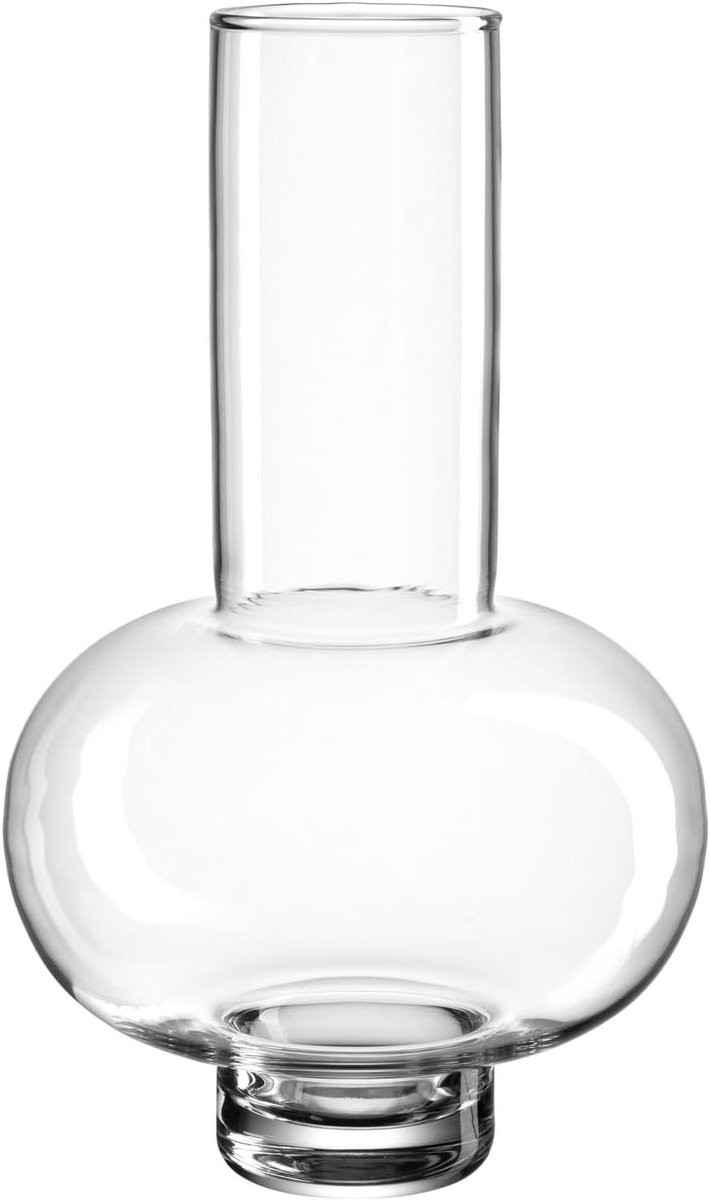 Handgemaakte Transparante Glazen Decoratieve Tafelvaas, Hoogte: 30 cm