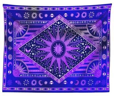 Uplift Picks Mandala Tarot Tapestry Bohemian Hippie Wall Hanging Decor 03 150x130 Cm