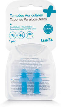 Wells Tampões Ouvidos Silicone 1 par
