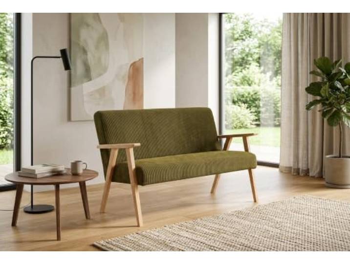Family Meble Sofa Soler Ramona, 2-Sitzer – Grün – 37