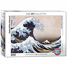 eurographics Puzzle - Die große Welle von Kanagawa von Hokusai - 1000 Teile 300975