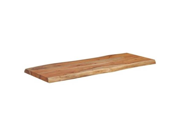GHVBNMF Tischplatte Massivholz Akazie 100x40x2,5 cm Rechteckig Baumkante Rustikale Ersatzplatte aus Akazie mit natürlicher Baumkante, ideal für Beistelltische im Wohnzimmer oder Gastronomie.