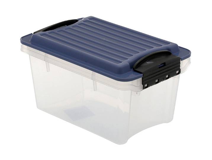 Rotho Stapelbox Compact Blau A6 1 l