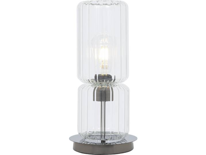 Tischlampe Harmon anthrazit Metall/Glas H 36 cm