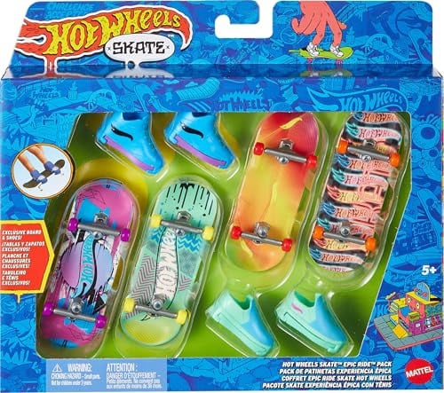 Hot Wheels HVM17 Vinger-skateboard set meerkleurig