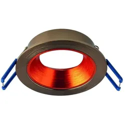 Rutec ALU13215 Einbauring MixMi, schwenkb.,ru, Aluminium grünbronze/zinnober