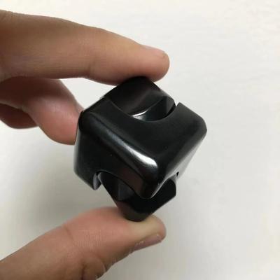 Uplifted Finds Square Decompression Spinning Top Dice Cube Anti Anxiety Fingertip Toy black