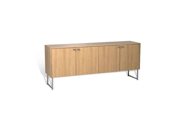 Mavis Buffet Deus 60 cm Chêne laqué mat pigment blanc