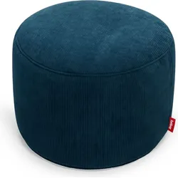 Point Cord Pouf marineblau recycelt