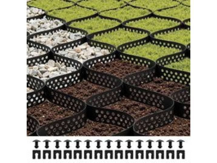VEVOR Stabilisateur de Gravier, 5,2x2,7 m, Grille de Stabilisation de Sol Géocellulaire, Profondeur 5 cm, Retenue de Gazon au Sol Stable, pour Allée, Patio, Jardin, Terrasse, Surfaces Planes, Pentes