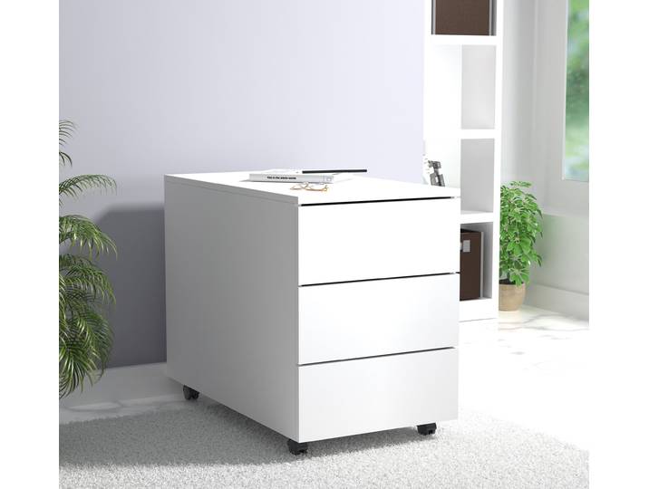 Rollcontainer 70cm Weiß/Weiß