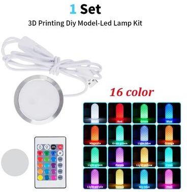 Inspired Living Bambu Lab LED Lamp Kit 001 RGB Adjustable USB Light Hardware For MakerWorld 3D Prints 16 Color Control