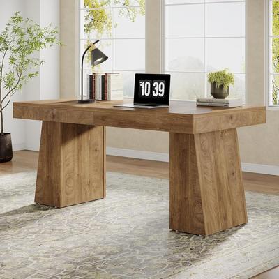 Bluebell "55"" Executive Desk, Office Desk with Double Pedestal for Home Office"
