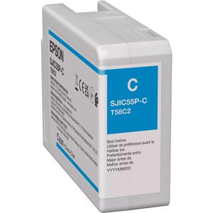Epson Tinte SJIC55-C, T58C240 cyan, 80 ml