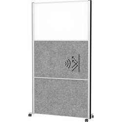 Maul Stellwand Weiß, Dunkelgrau Metall, Stahlblech, Vlies 9603195