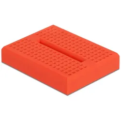 DELOCK Experimentier-Mini Steckbrett 170 Kontakte rot