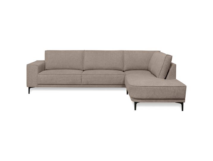 Ecksofa Marjorie Stoff braun warm B 289 T 210 cm - Ecksofa