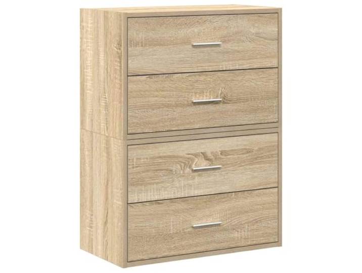 LMTYOENFG 2er Set Beistellschränke Sonoma-Eiche 60x31x40 cm Vielseitiges 2er Set Kommoden fürs Schlafzimmer oder Wohnzimmer, flexibel stapelbar oder nebeneinander aufstellbar.