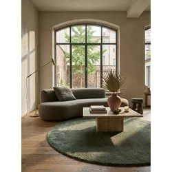 Teppich Antirutsch Waldgrün 120x120 cm - ALDAN   Kadima Design