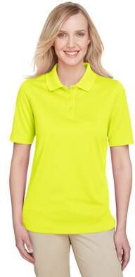 Harriton M348W Women's Advantage Snag Protection Plus Polo Shirt in Safety Yellow size XL   Polyester